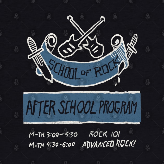 School of Rock After School Sign by Alema Art